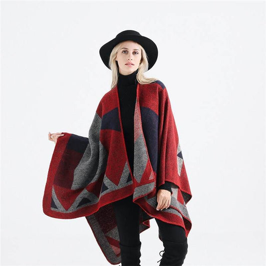 Geometric print shawl - Mubimart