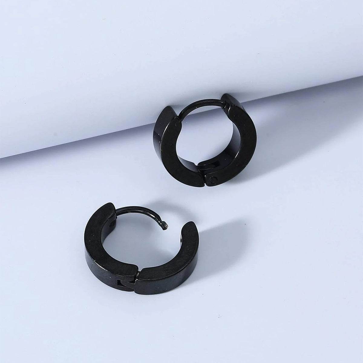 Geometric Circle Earrings For Men - Mubimart