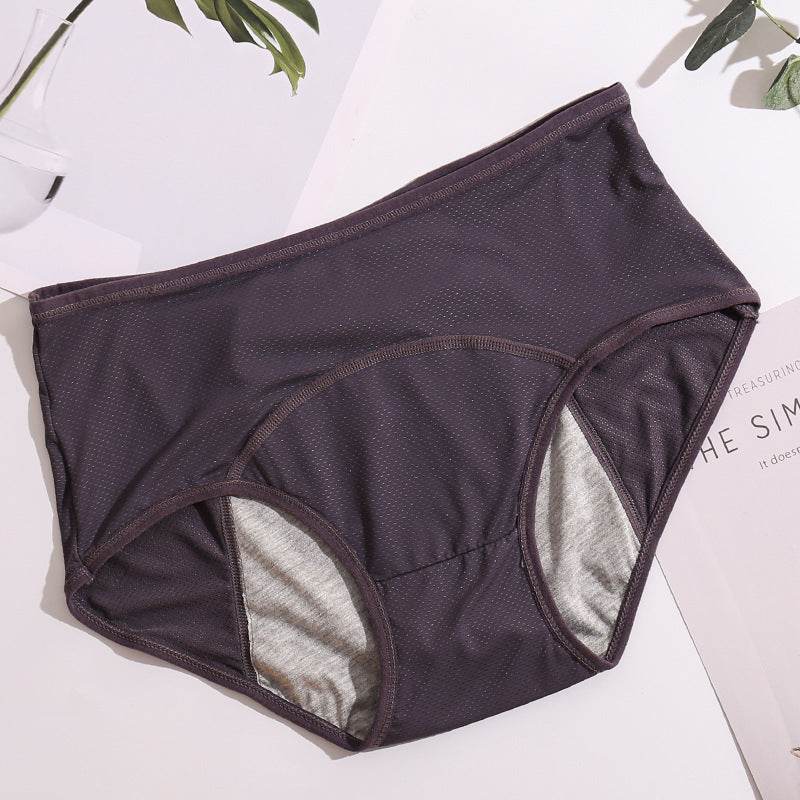 Women's Breathable Mid-high Waist Physiological Pants Leak-proof Sanitary Panties - Mubimart