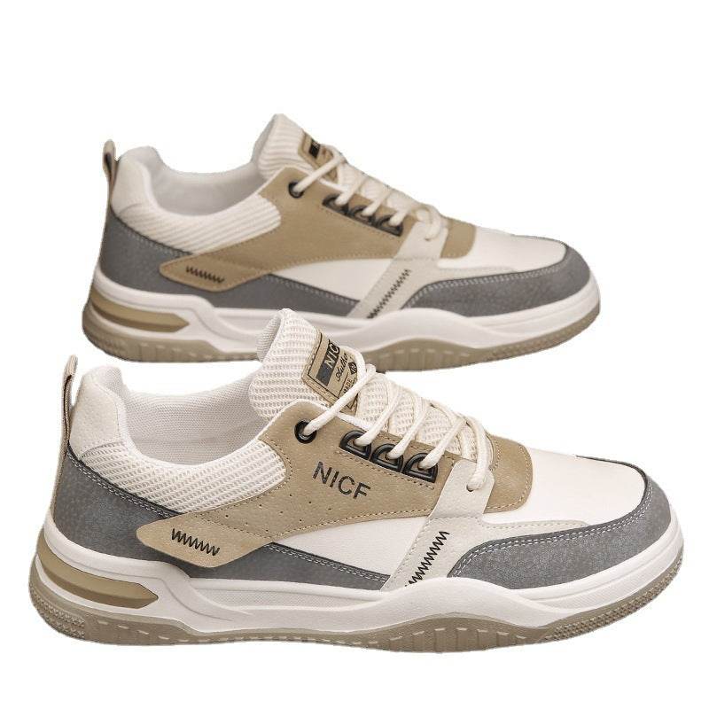 Mens Fashion Casual Leather Surface Waterproof Non-slip Labor Protection Shoes - Mubimart