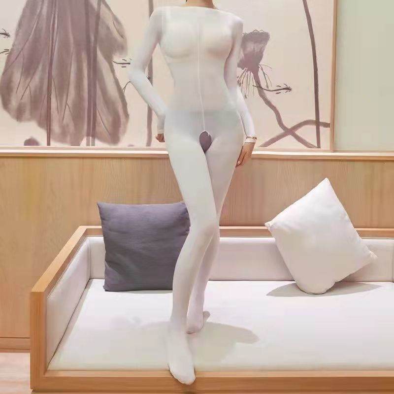 Tall Velvet Fake Mother Bodysuit Women - Mubimart