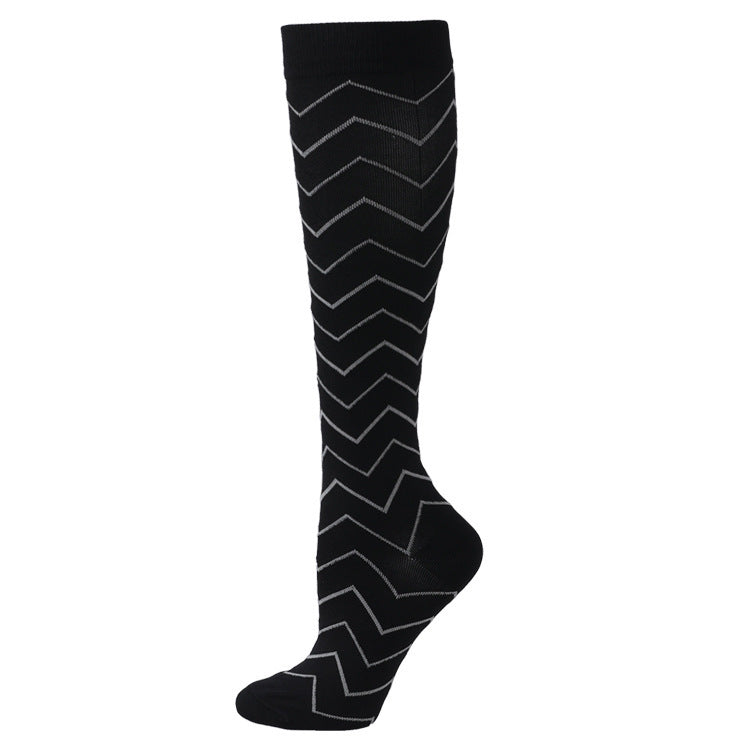 Sports Compression Socks Pattern Stretch Stockings - Mubimart -  