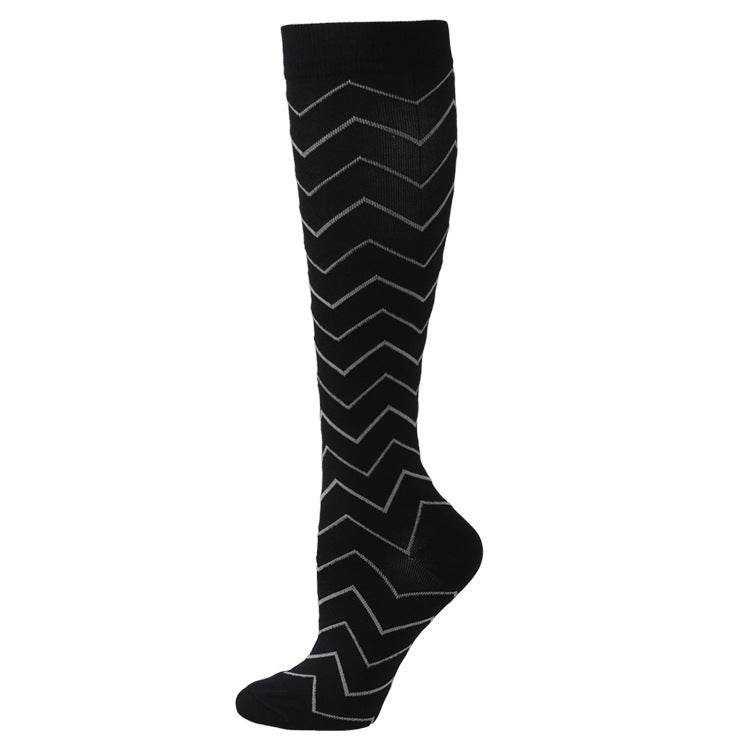 Sports Compression Socks Pattern Stretch Stockings - Mubimart