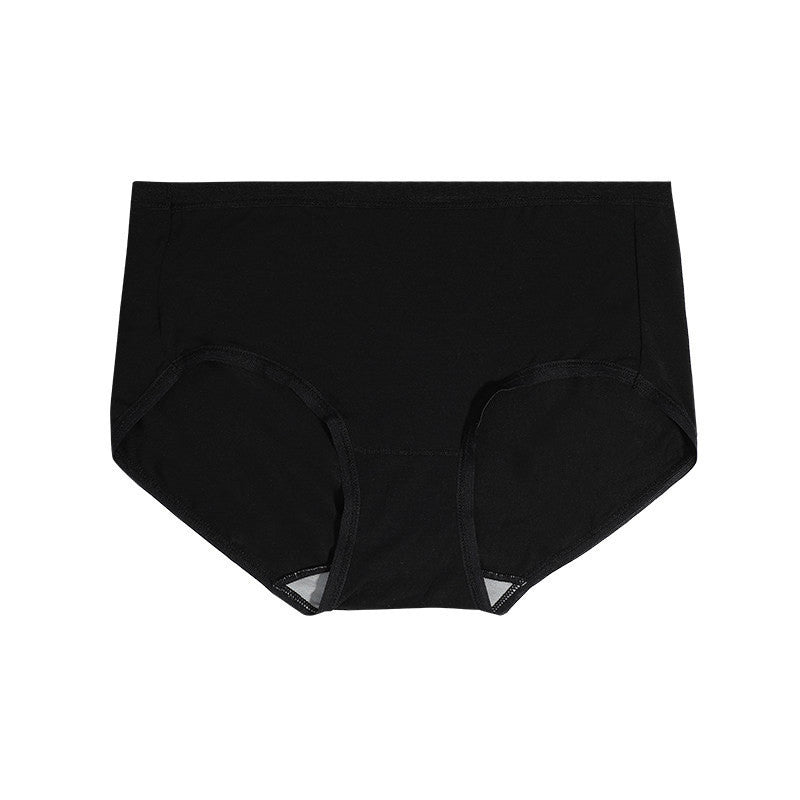 Modal Women's Mid Waist Plus Size Silk Crotch Panties - Mubimart -  