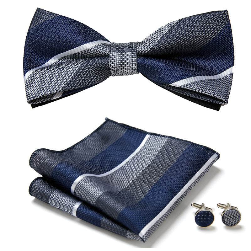 Three Piece Set Of Stylish Bow Ties - Mubimart
