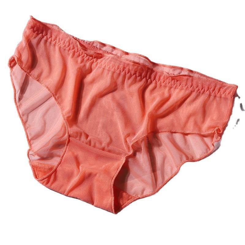 Popular Mesh Transparent Women's Underwear Lightweight Breathable Lace Briefs Women's Pants Pure Cotton Crotch Underwear For Women - Mubimart