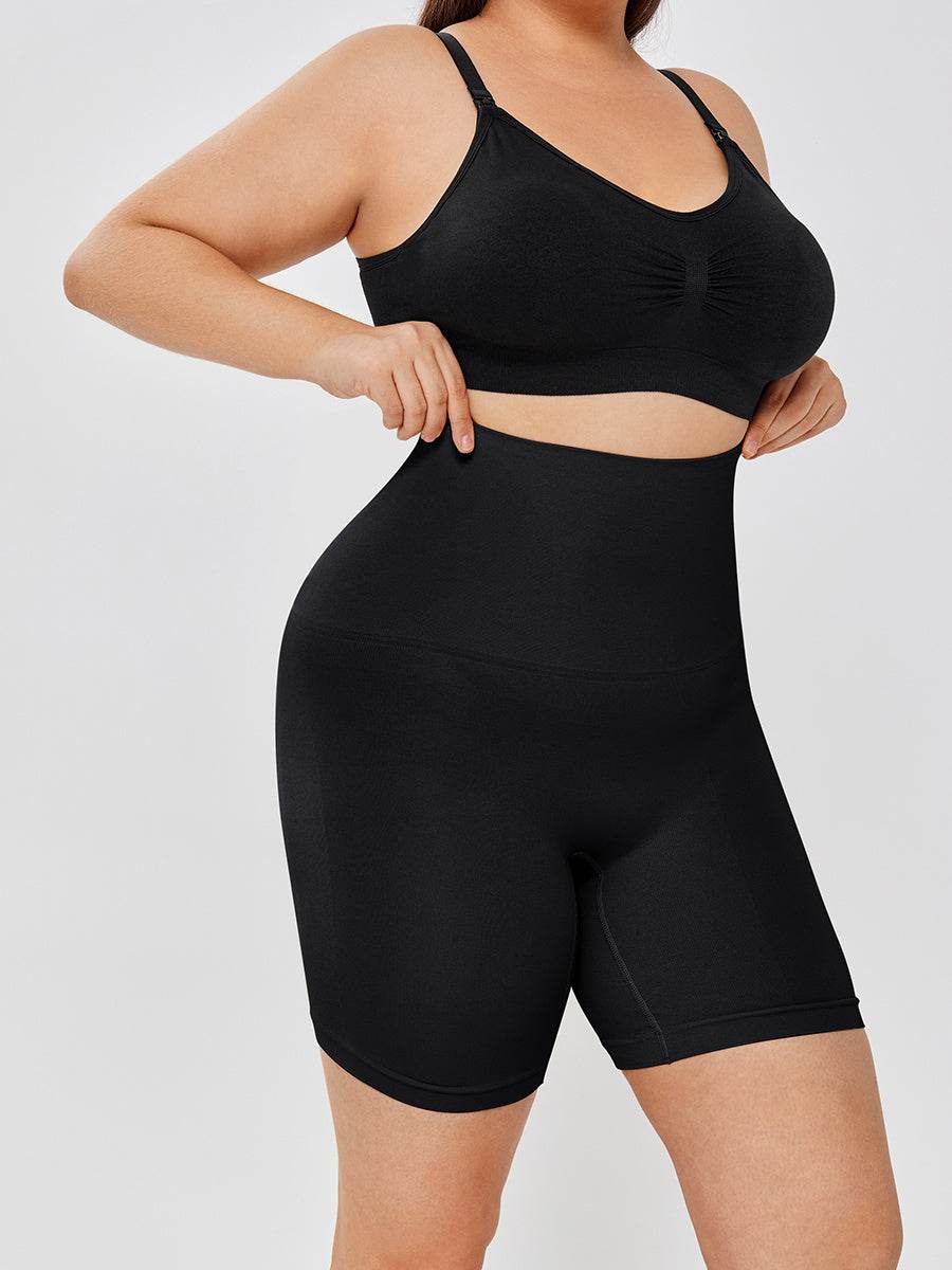 High Waisted Body Shaper Shorts - Mubimart