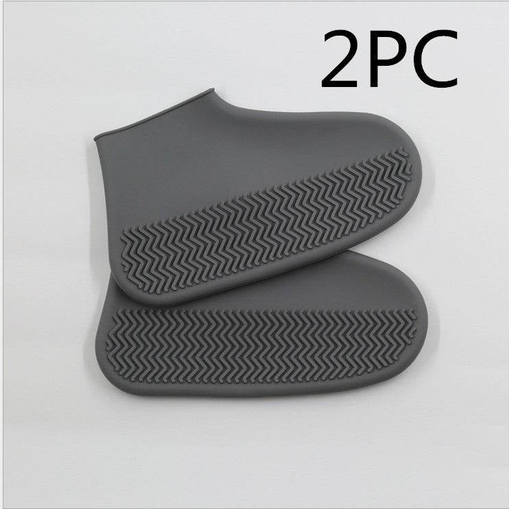 Men and women hiking slip wearable easy to carry silicone rain boots - Mubimart