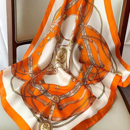Printed Silk Scarves Gift Company Annual Meeting - Mubimart