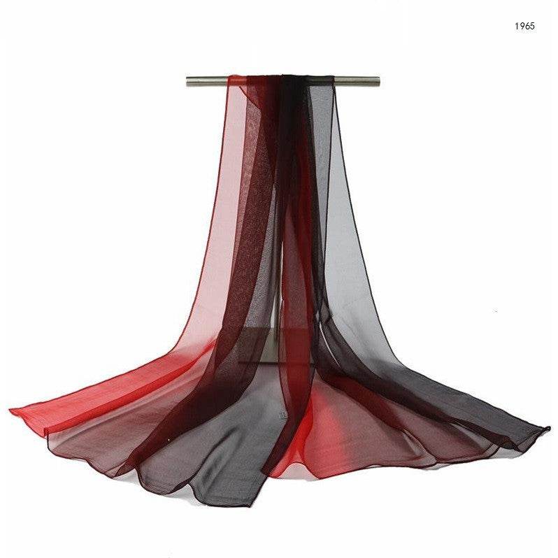 Gradient silk shawl - Mubimart