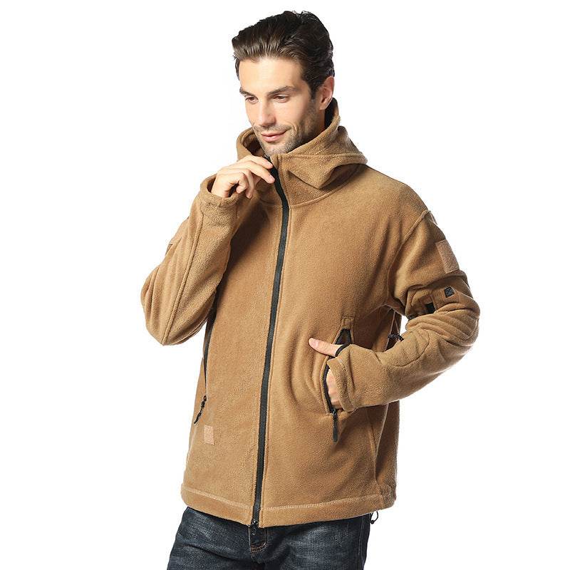 Men's tactical fleece fleece jacket - Mubimart