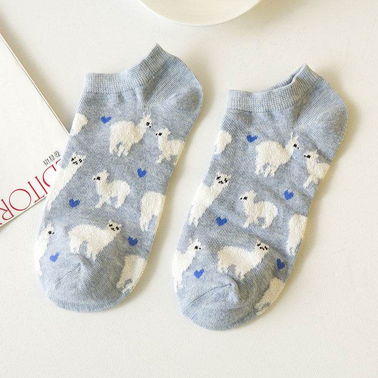 Cotton Short Ankle Socks - Mubimart