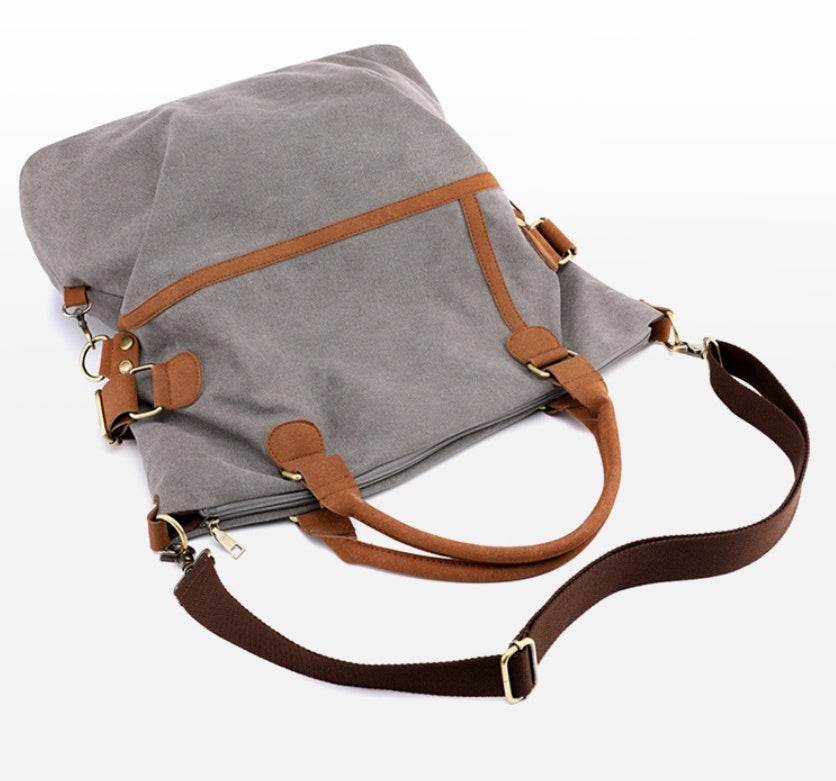 New Leisure Women Cotton Canvas Shoulder Bags High Quality Handbag Tote Shopping Bag High capacity Retro Canvas tote bag - Mubimart