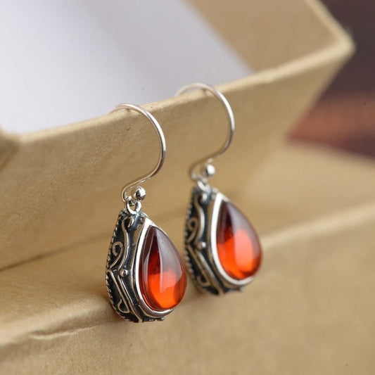 Drop-shaped Vintage Ethnic Earrings