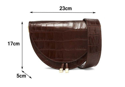 Snake pattern women shoulder bag - Mubimart
