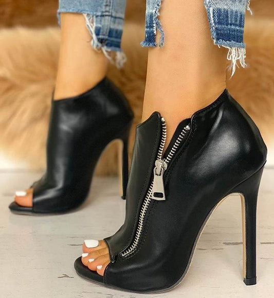 Outside zip booties - Mubimart