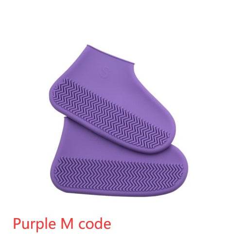 Men and women hiking slip wearable easy to carry silicone rain boots - Mubimart