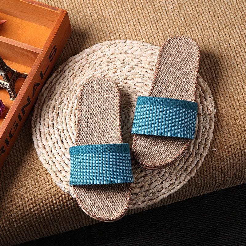 Slippers women summer home slippers couple slippers - Mubimart