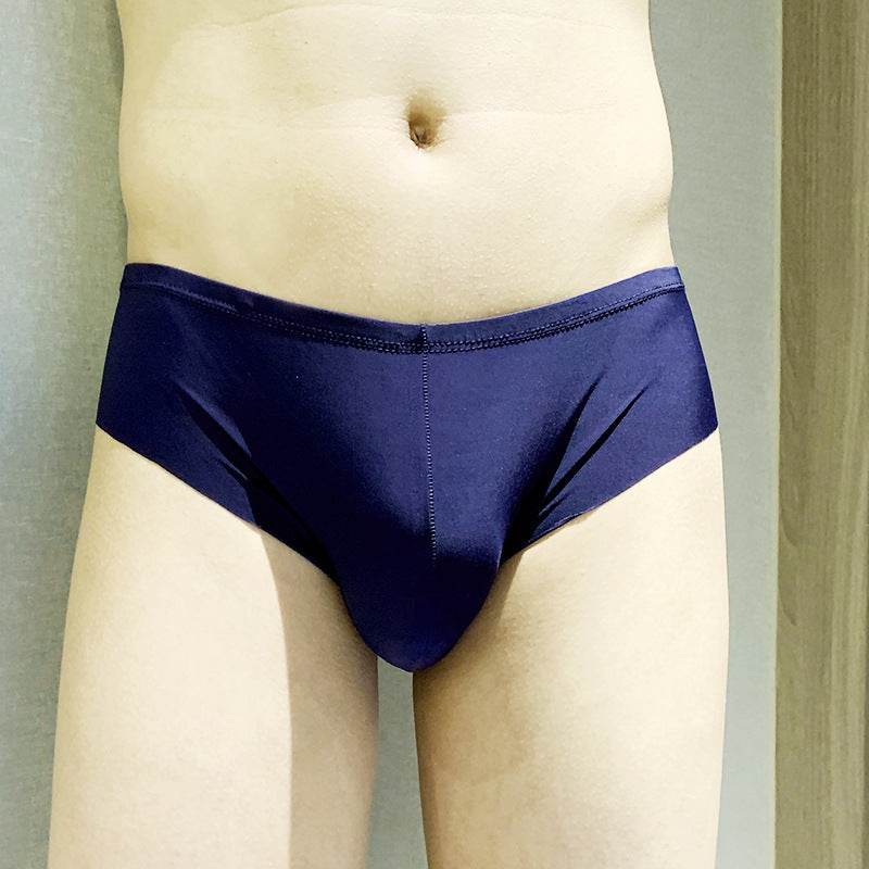 Men's Ice Silk Seamless Briefs - Mubimart