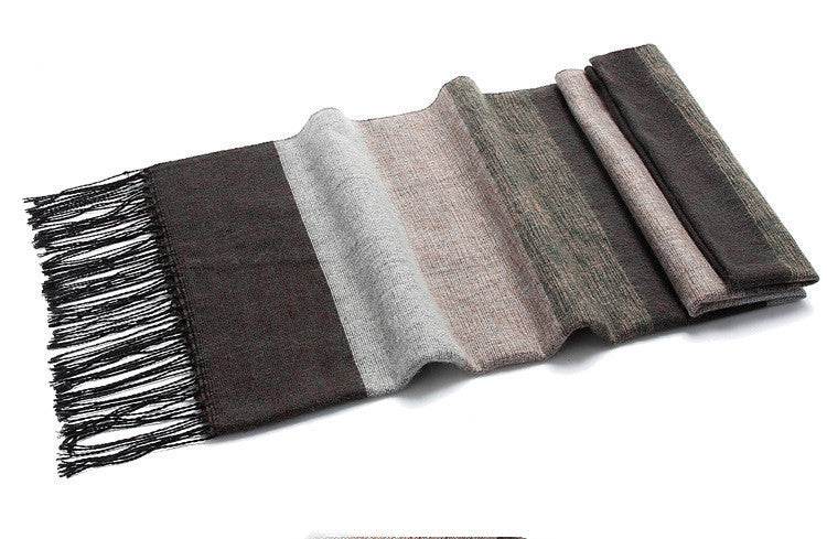 Stitching imitation cashmere scarves - Mubimart