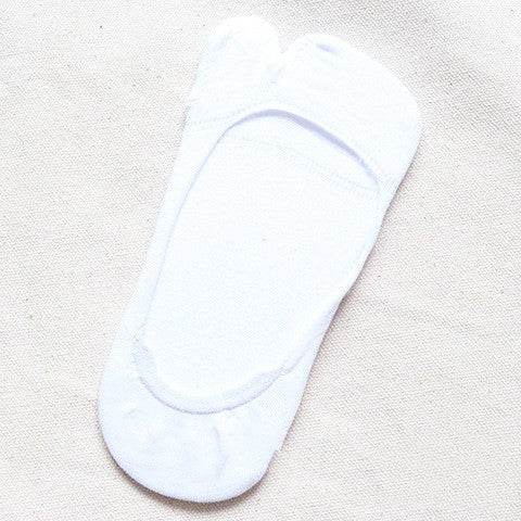 Two-toe Socks Split Toe Low Cut Women's Socks Anti-slip Invisible Socks - Mubimart