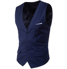 Men's Slim Suit Vest Large Size Sleeveless Vest