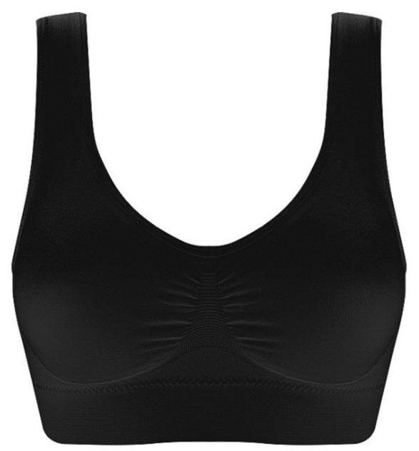 Women Yoga Tank Tops Sports Bra Workout Fitness Running Crop Top - Mubimart