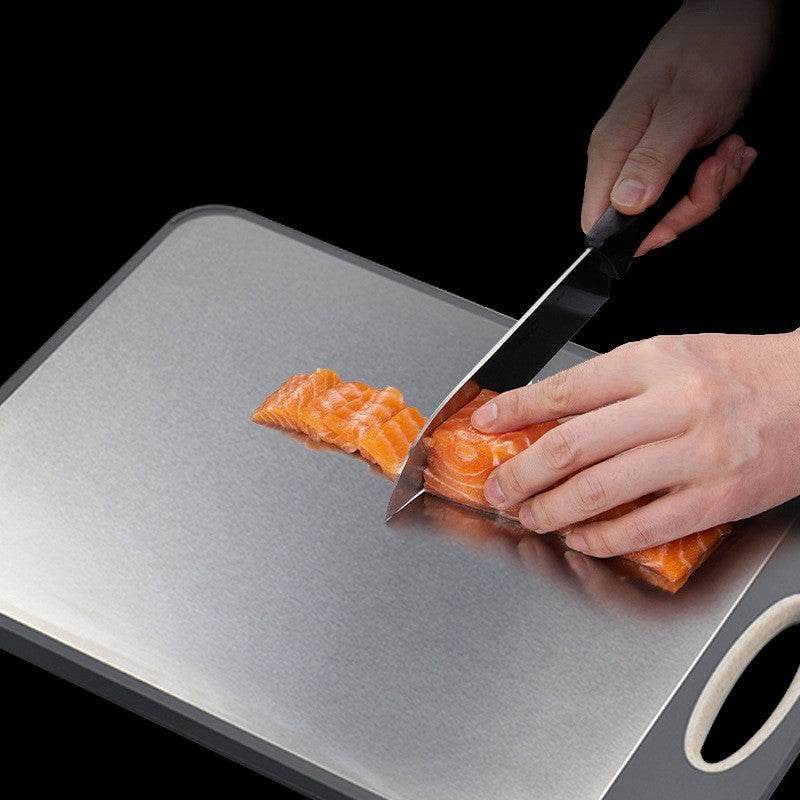 Kang Double-sided Stainless Steel Thickened Cutting Board - Mubimart
