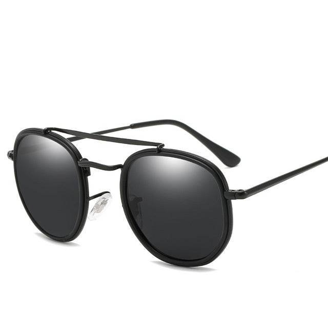 Metal polarized sunglasses - Mubimart
