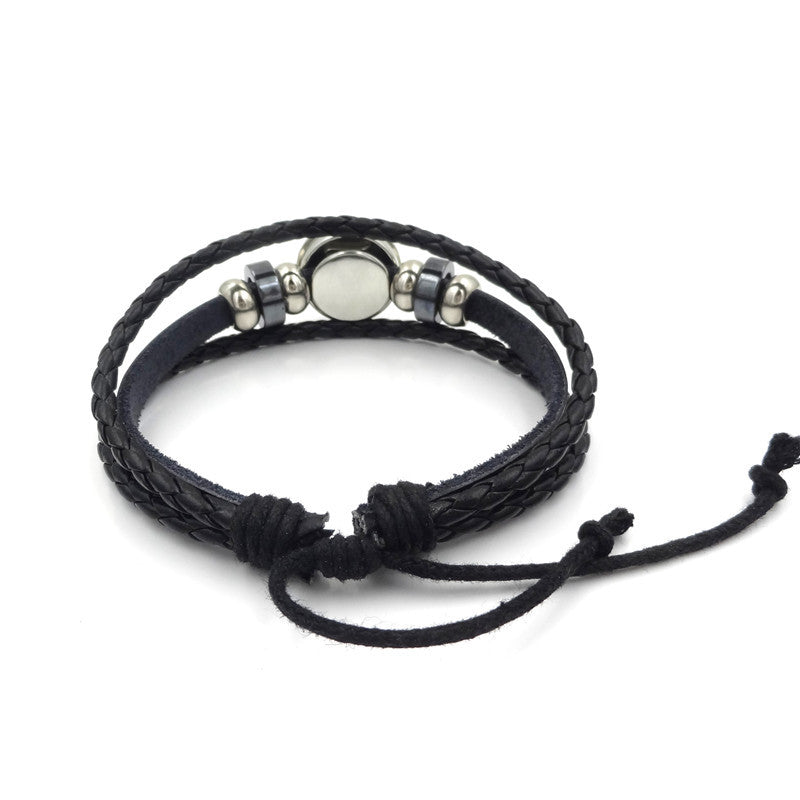 TaiYin Yang Charm Armband Multilayer Gevlochten Armband Vintage Sieraden Heren Leren Armbanden voor Vrouwen Cadeau