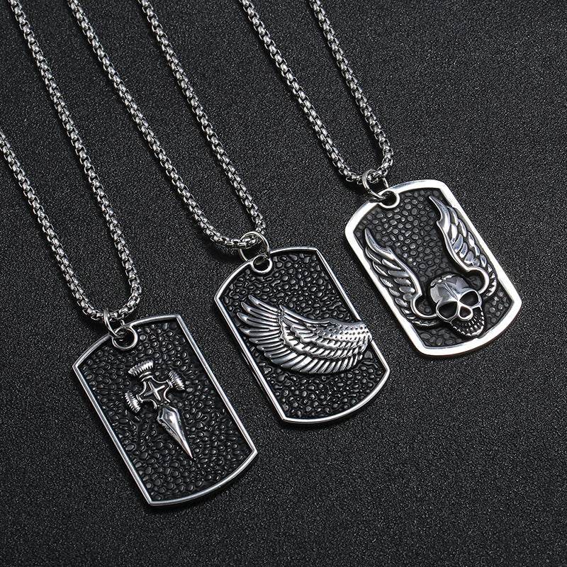 Korean Style Necklace Men Pendant Trendy - Mubimart