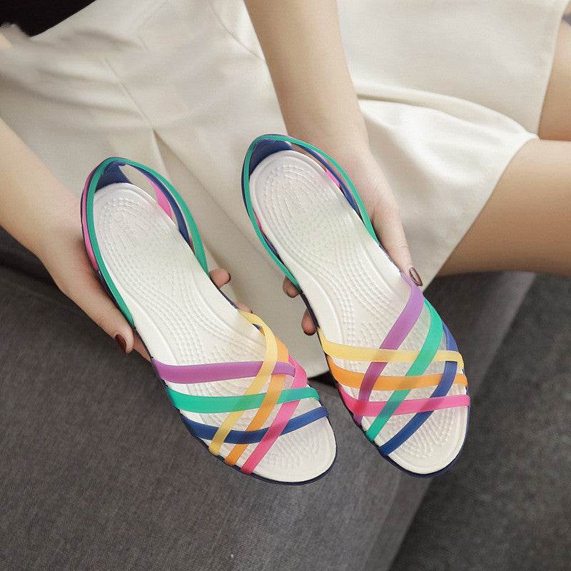 Flat jelly sandals - Mubimart