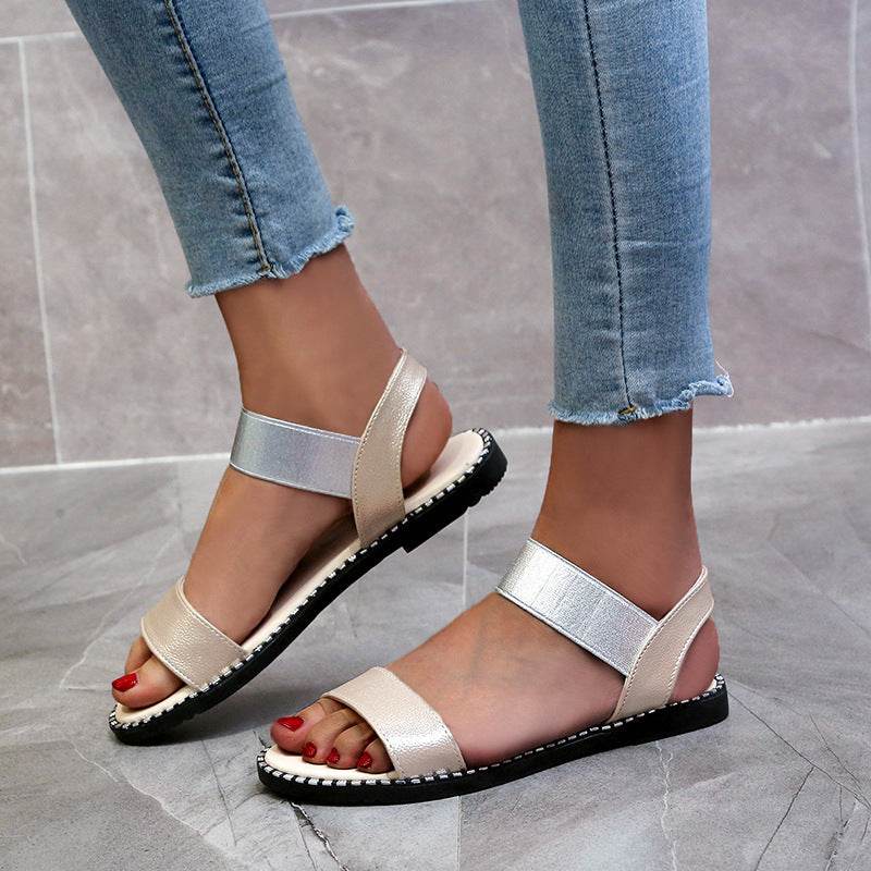 Flat heel sandals women flat non-slip sandals - Mubimart