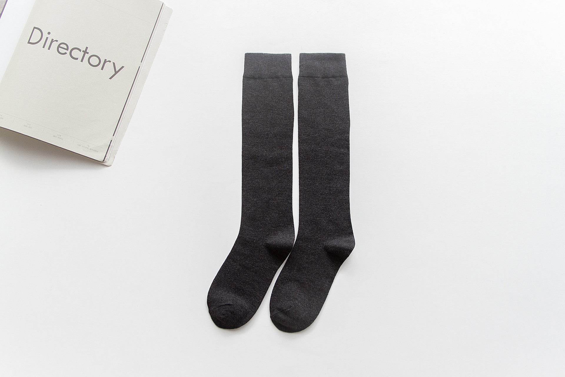 Japanese-style long pile knee socks - Mubimart