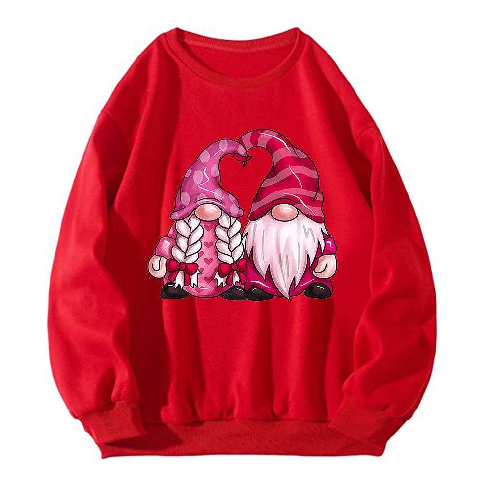 Casual Plus Size Crew Neck Pullover Sweatshirt Top - Mubimart