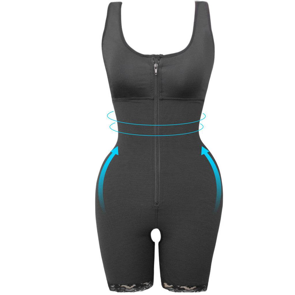 Women's Zipper Slimming Bodysuit Shapewear - Mubimart