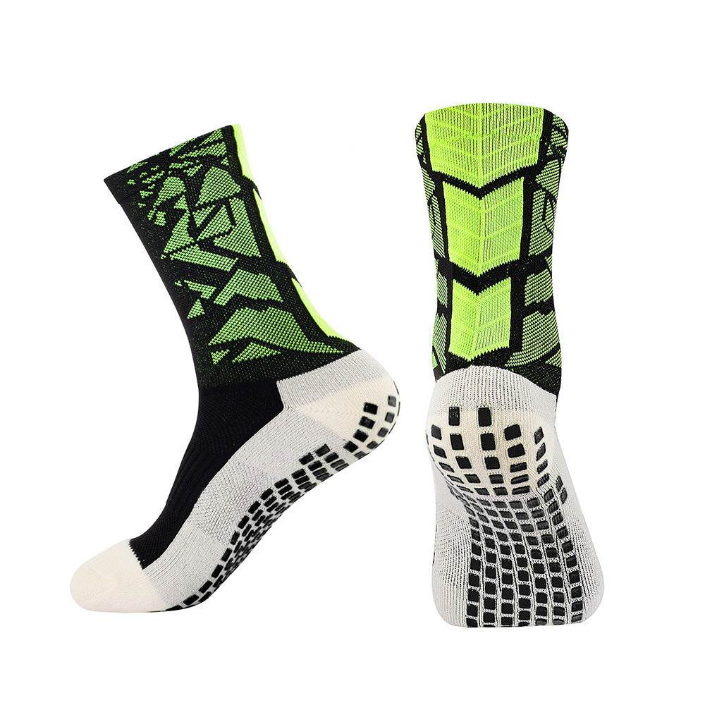 Medium Tube Professional Thickened Glue Non-slip Football Athletic Socks - Mubimart