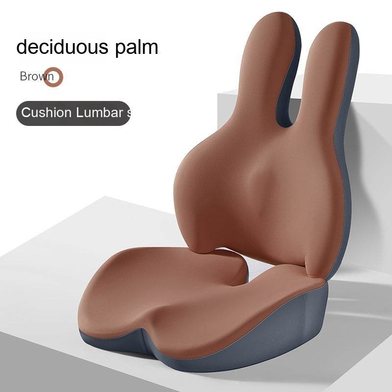 Car Heightening Cushion Backrest Lumber Pad Single Main Driving Thickened Cushion Driving Seat Short Four Seasons Universal - Mubimart