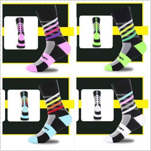 Nylon male female riding socks sports socks bicycle running stockings basketball socks soccer socks hiking socks - Mubimart