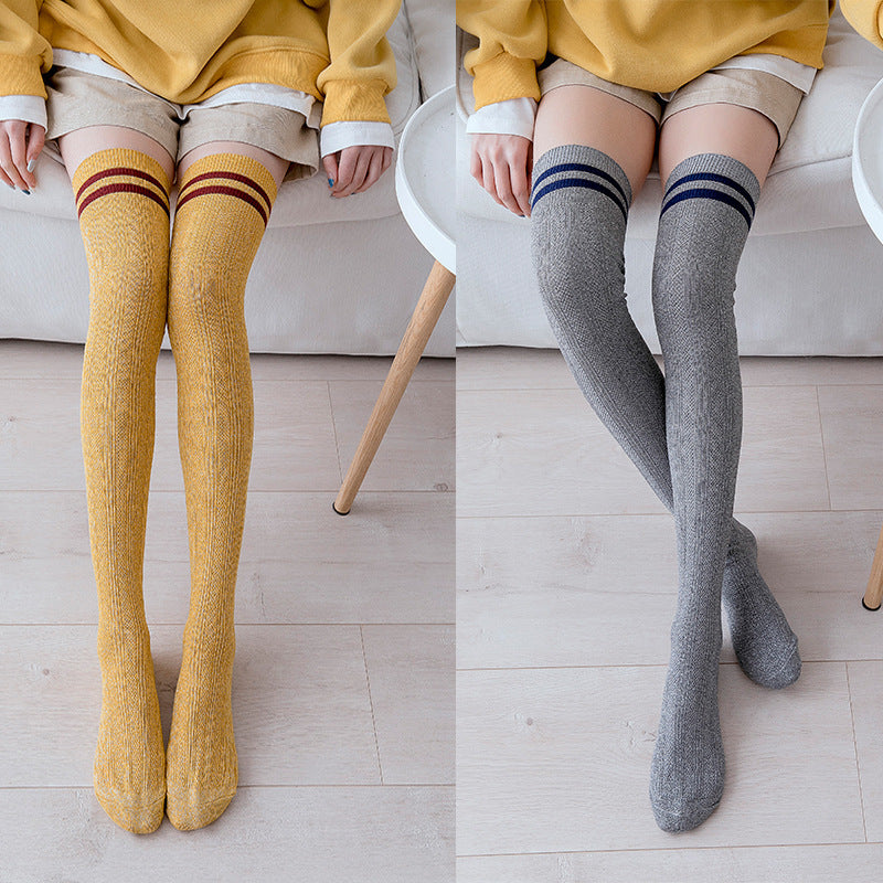 Over the knee socks women high tube thigh socks - Mubimart -  