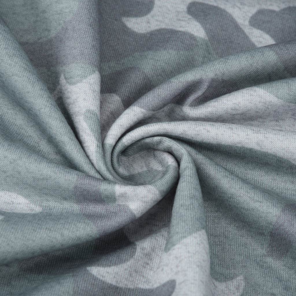 Camo print casual drawstring Jogger - Mubimart