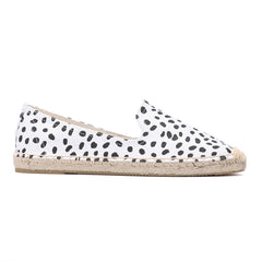 Flache Espadrilles aus Canvas