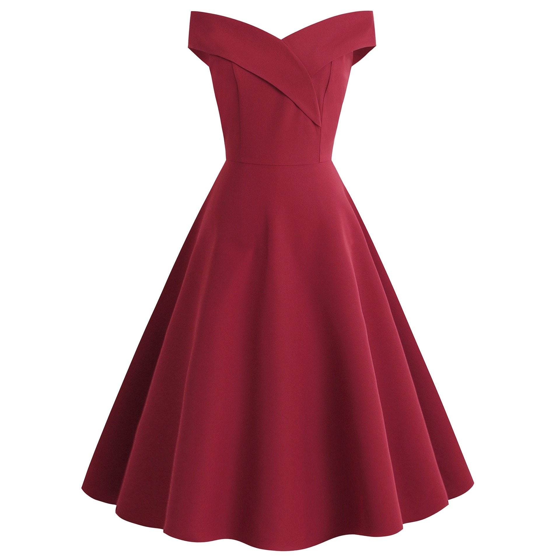Vintage dress cocktail party dress - Mubimart