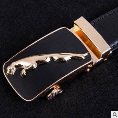 Men's leather factory direct belt buckle leather belt men's automatic belt belt wholesale business - Mubimart