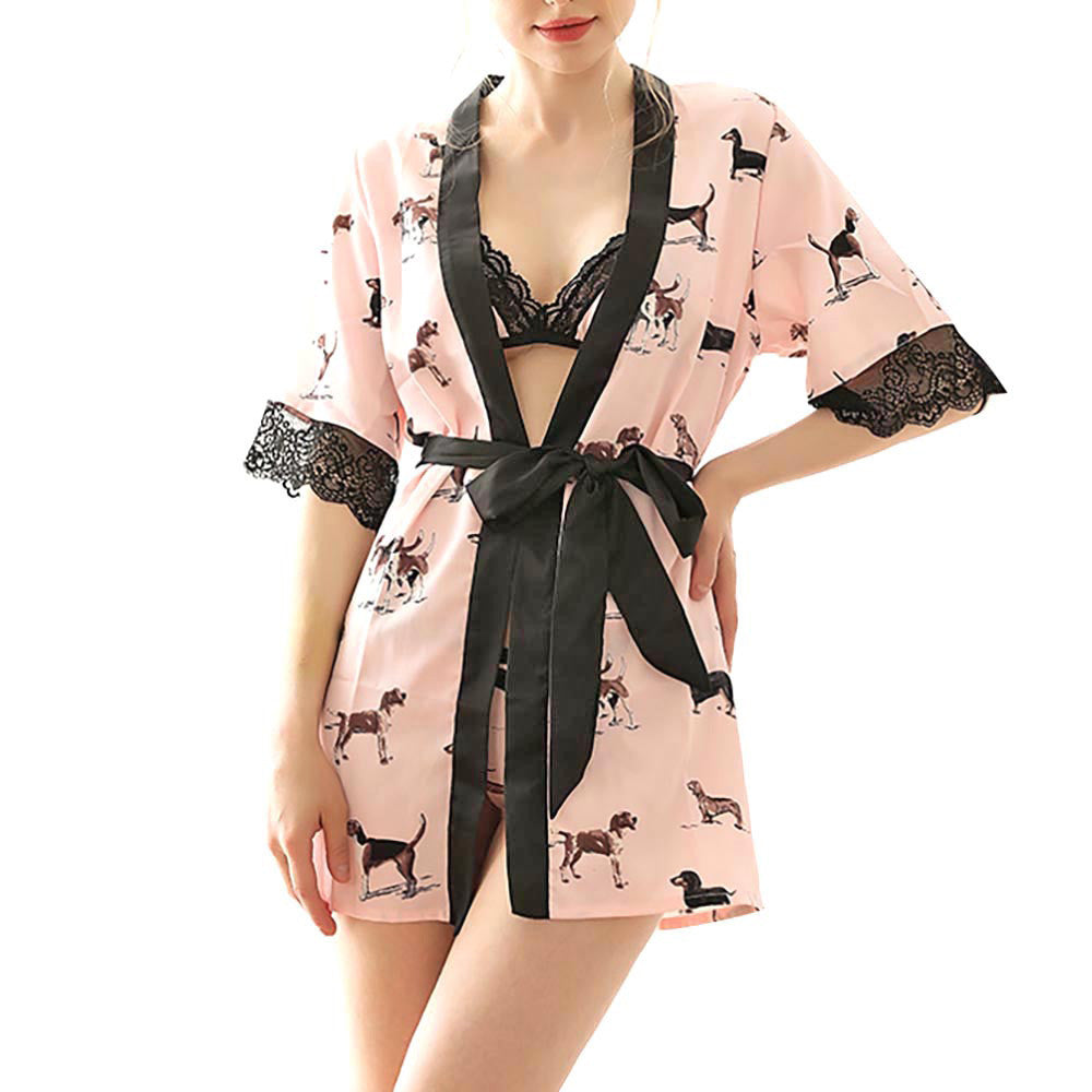 Sexy nightgown suit - Mubimart - Nightgown 