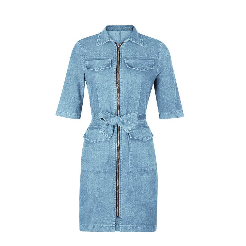 Workwear denim skirt - Mubimart