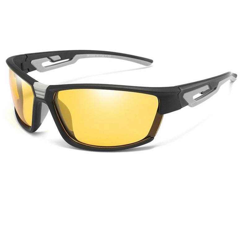Men Polarized Sunglasses Designer Vintage Men Square Coating Driving Sun Glasses - Mubimart