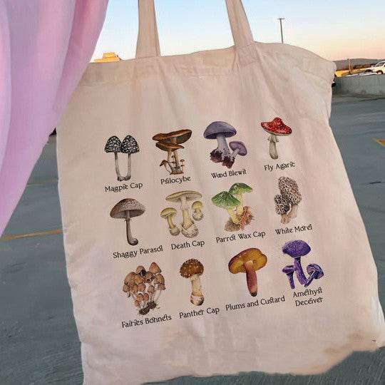 Floral Women Canvas Tote Bag Girl Reu - Mubimart