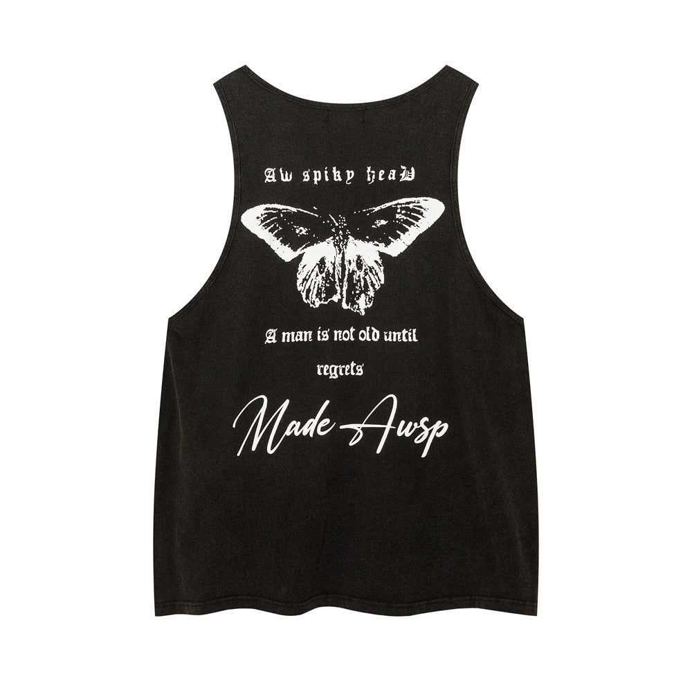 Abstract Butterfly Sports Undershirt Waistcoat T-shirt For Men