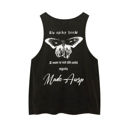 Abstract Butterfly Sports Undershirt Waistcoat T-shirt For Men - Mubimart